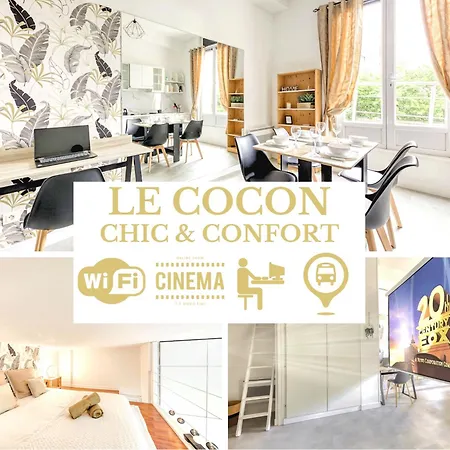 Appartement Le Cocon - Confort - Cinema - Espace De Travail - Netflix & Chill - Proche Paris - Speciale